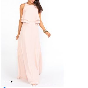 SHOW ME YOUR MUMU Dusty Blush Crisp two-piece -XS